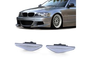 LED-zijknipperlichten geschikt voor BMW 3 Serie E46 03-07 - Wit - Links en rechts