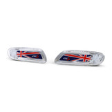 LED-zijknipperlichten - Mini Cooper F55 F56 F57 - Union Jack vlag - Rood Blauw