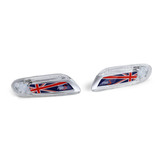 LED-zijknipperlichten - Mini Cooper F55 F56 F57 - Union Jack vlag - Rood Blauw