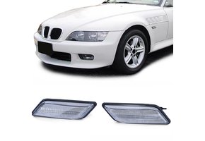 LED-zijknipperlichten geschikt voor BMW Z3 94-02 - Wit - E-keur - Plug&Play - CAN-bus comp