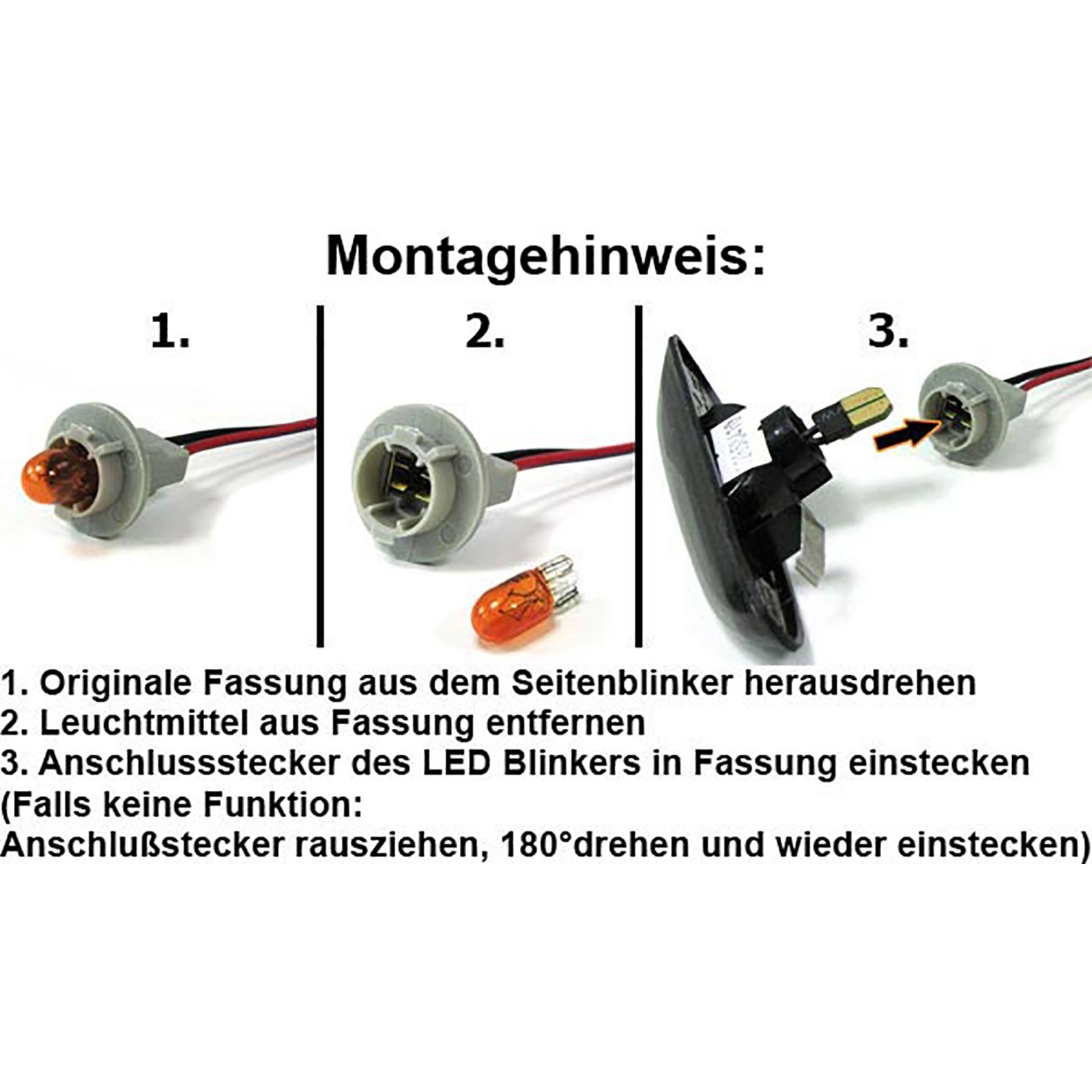 LED-zijknipperlichten geschikt voor BMW Z3 94-02 - Wit - E-keur - Plug&Play - CAN-bus comp