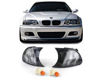 Knipperlichten - BMW 3 Serie E46 Coupe Cabrio 98-01 - zwart smoke - kristallen optiek