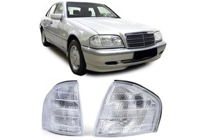 Knipperlichten geschikt voor Mercedes C-klasse W202 S202 - Verbeterde optiek - Inclusief E-keur