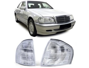 Knipperlichten - Mercedes C-klasse W202 S202 - Verbeterde optiek - Inclusief E-keur