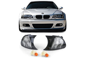 Knipperlichten geschikt voor BMW 3 Serie E46 - ZWARTE ROOK - kristaloptiek - 99-01