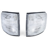 Richtingaanwijzers geschikt voor Mercedes W126 Coupe SEC 80-91 - Wit - E-keurmerk