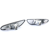 Zijknipperlichten - BMW E81 E82 E87 E88 E90 E91 E92 E93 X1 - zwart - rookzwart