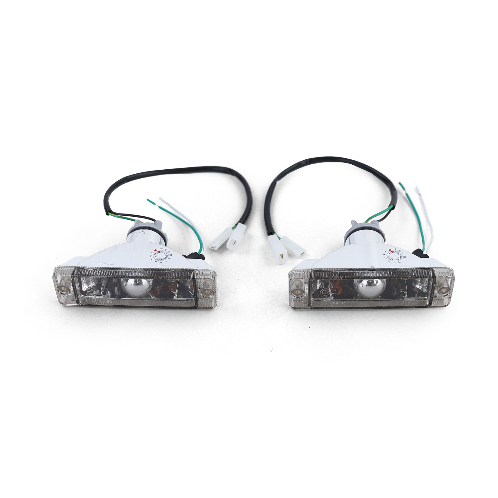 Knipperlichten - geschikt voor VW Golf 1 2 Jetta 1 2 Polo 86C - Heldere glazen indicator - zwart