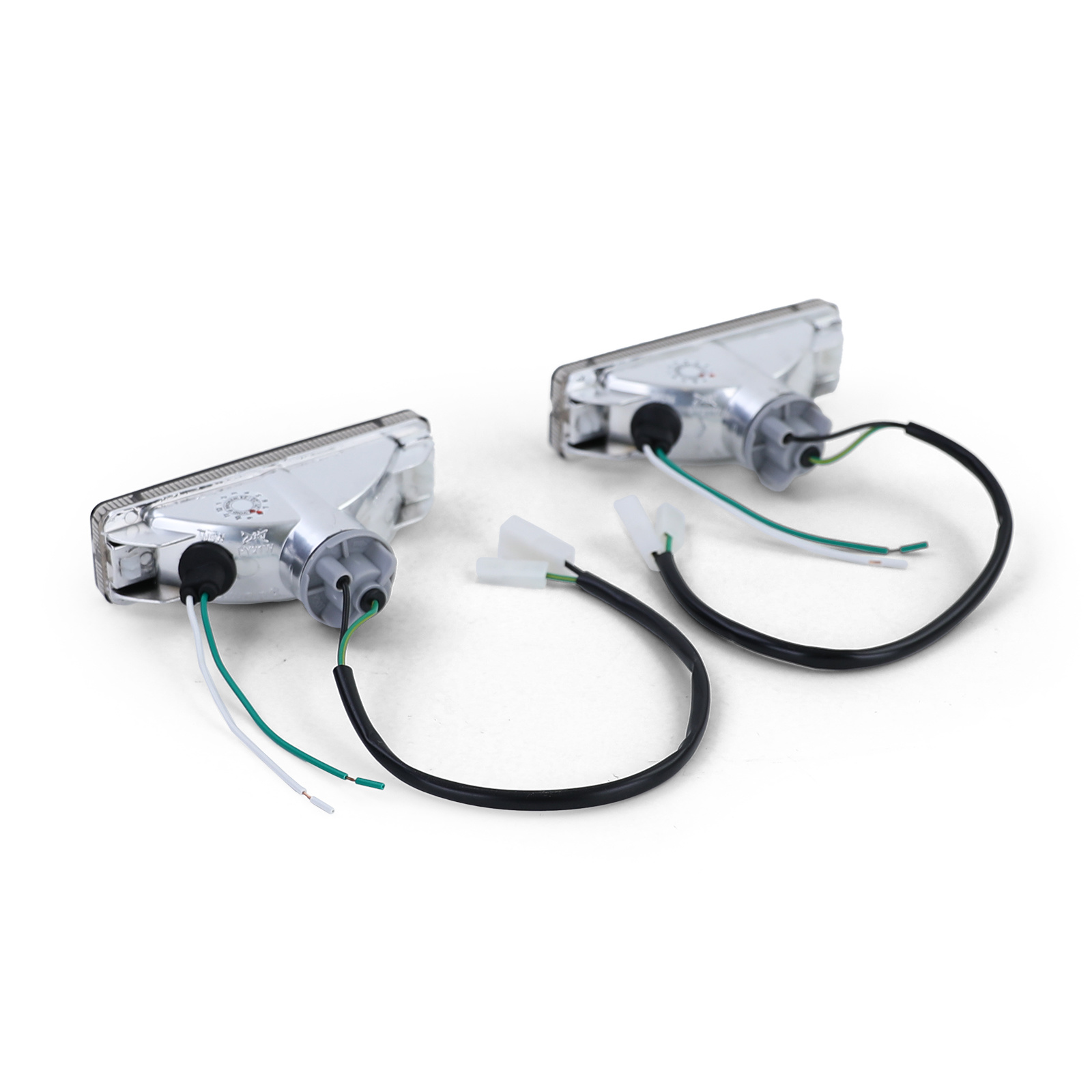 Knipperlichten - geschikt voor VW Golf 1 2 Jetta 1 2 Polo 86C - Heldere glazen indicator - zwart