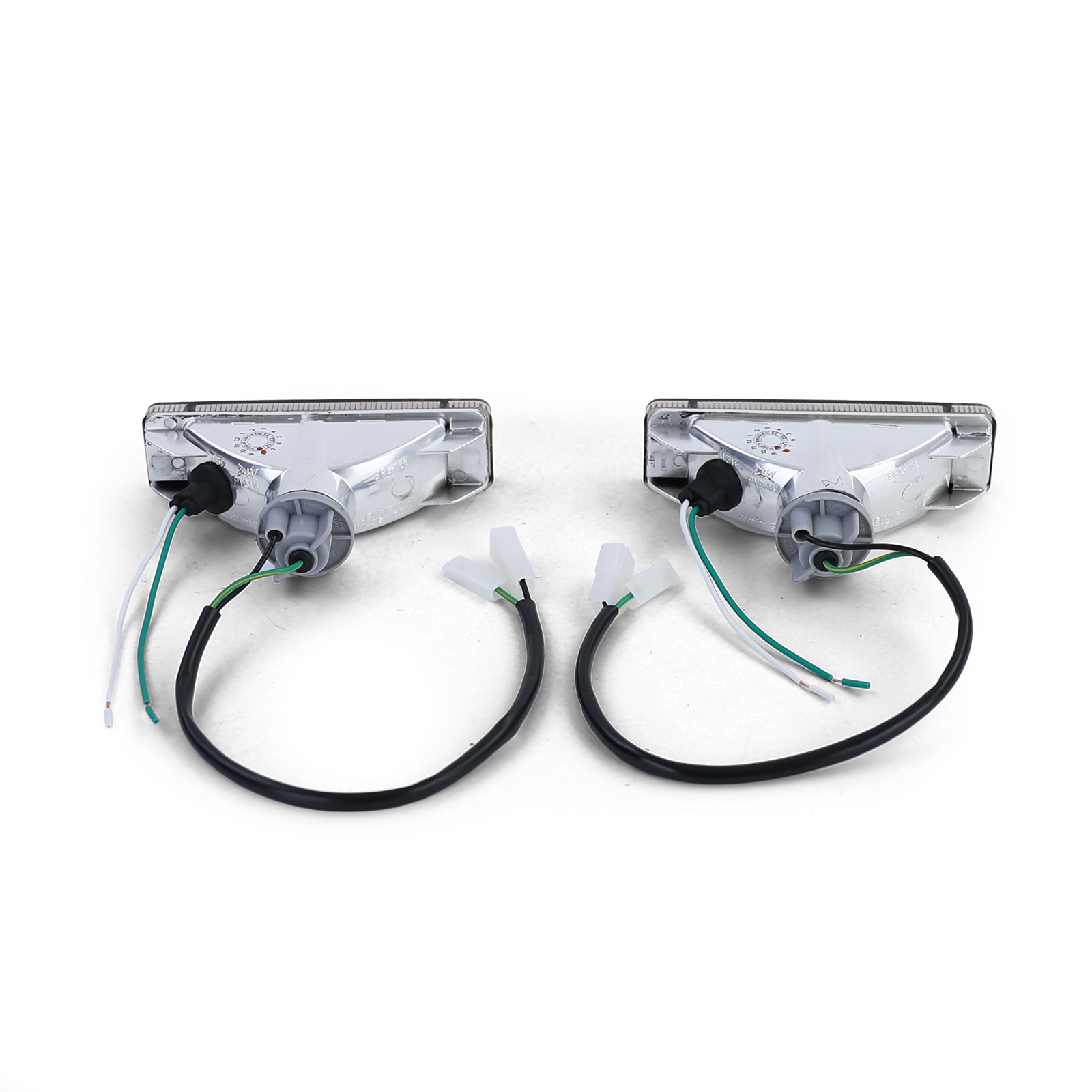 Knipperlichten - geschikt voor VW Golf 1 2 Jetta 1 2 Polo 86C - Heldere glazen indicator - zwart