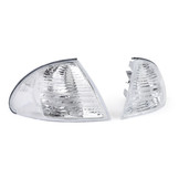 Knipperlichten geschikt voor BMW 3 Serie E46 Sedan Touring 98-01 - Wit Kristal - Inclusief Oranje Lampen