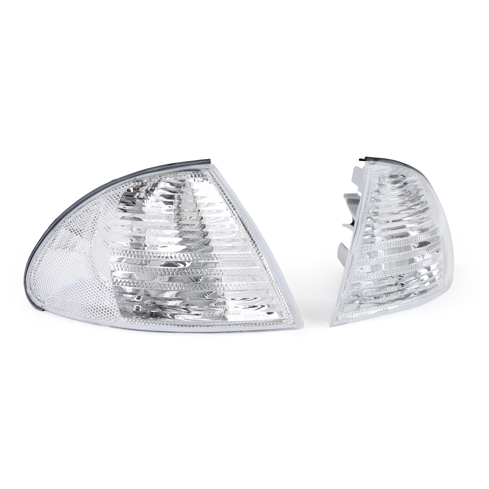 Knipperlichten geschikt voor BMW 3 Serie E46 Sedan Touring 98-01 - Wit Kristal - Inclusief Oranje Lampen