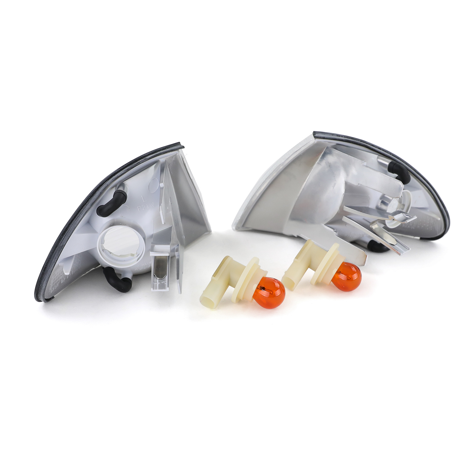 Knipperlichten geschikt voor BMW 3 Serie E46 Sedan Touring 98-01 - Wit Kristal - Inclusief Oranje Lampen