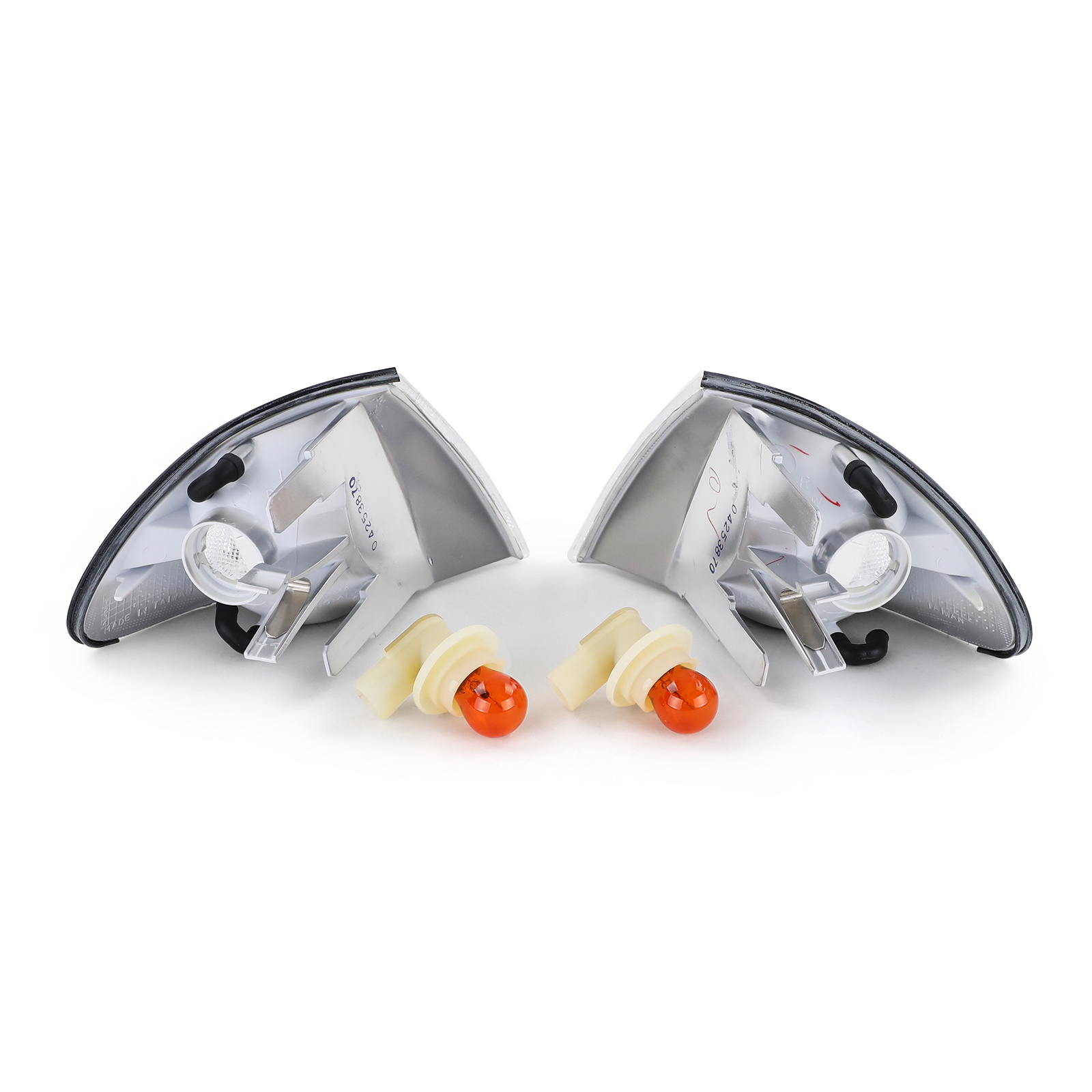 Knipperlichten geschikt voor BMW 3 Serie E46 Sedan Touring 98-01 - Wit Kristal - Inclusief Oranje Lampen