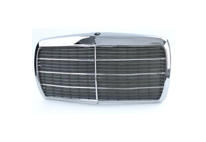 Radiateurgrill geschikt voor Mercedes W123 75-85 - Compleet met chromen frame en strips - OEM kwaliteit