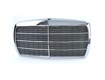 Radiateurgrill - Mercedes W123 75-85 - Compleet met chromen frame en strips - OEM kwaliteit