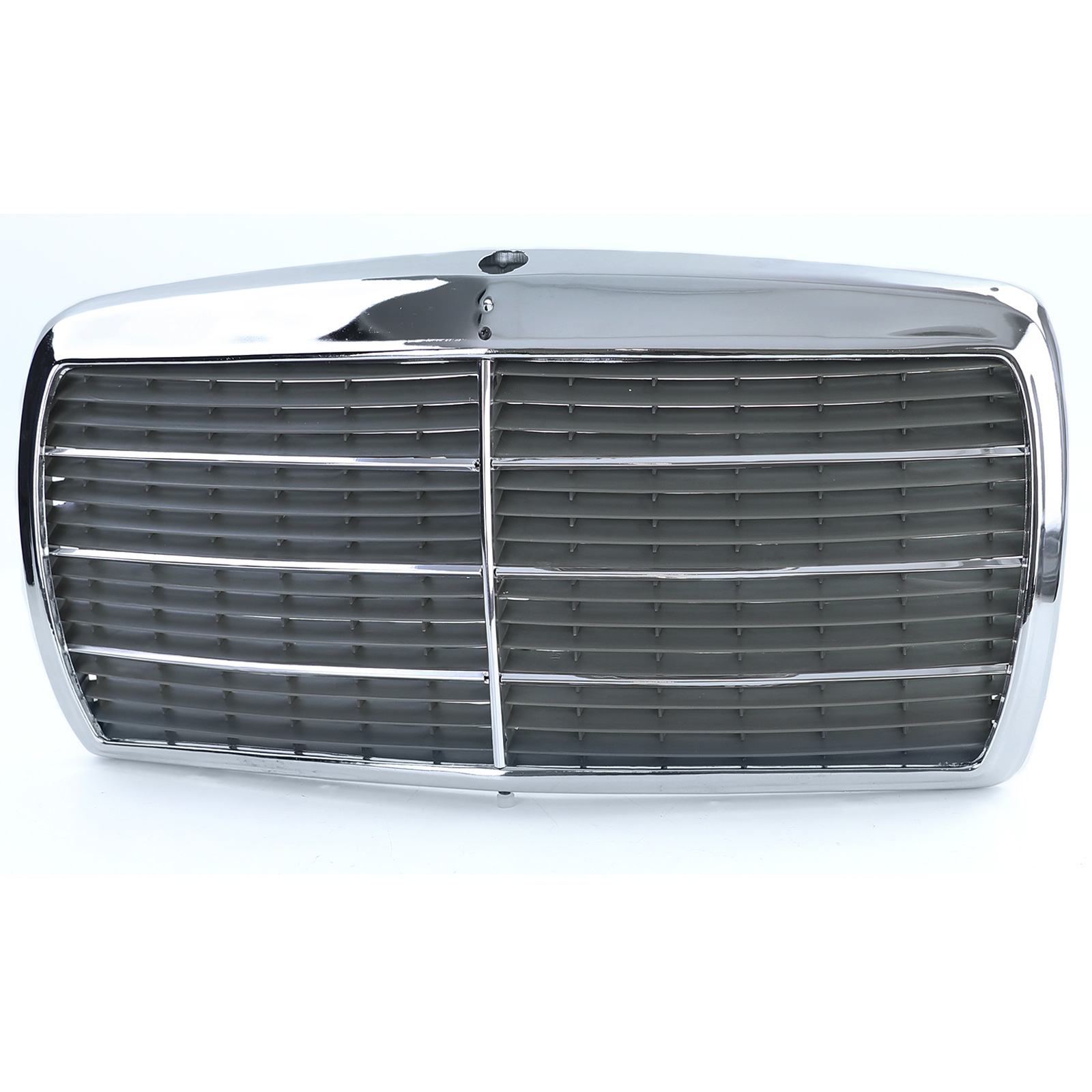Radiateurgrill geschikt voor Mercedes W123 75-85 - Compleet met chromen frame en strips - OEM kwaliteit