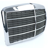 Radiateurgrill geschikt voor Mercedes W123 75-85 - Compleet met chromen frame en strips - OEM kwaliteit
