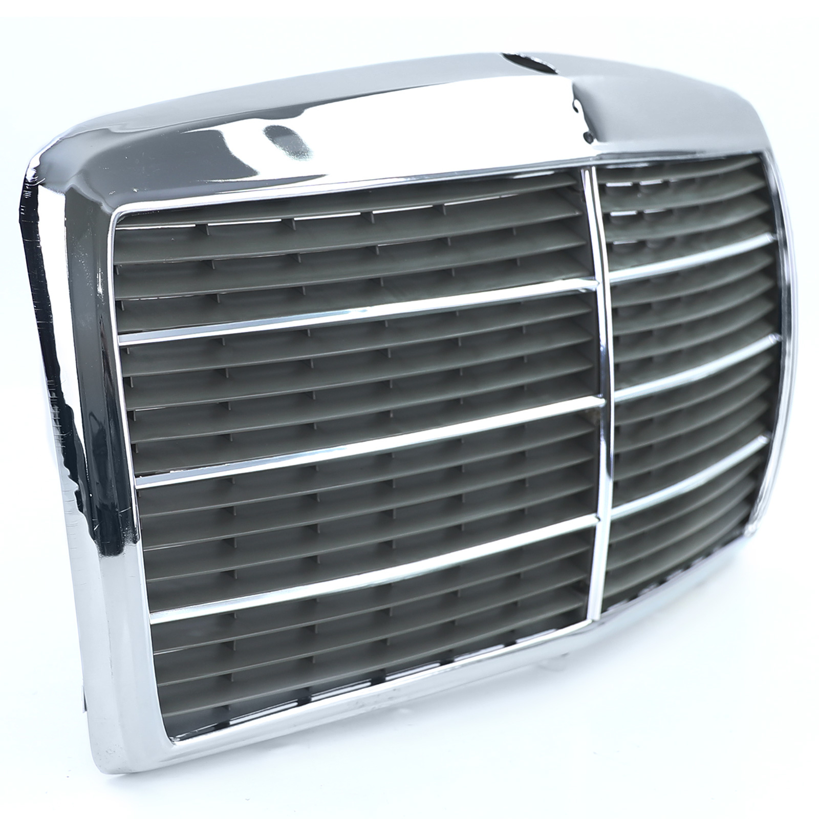 Radiateurgrill - Mercedes W123 75-85 - Compleet met chromen frame en strips - OEM kwaliteit