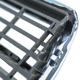 Radiateurgrill geschikt voor Mercedes W123 75-85 - Compleet met chromen frame en strips - OEM kwaliteit