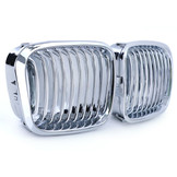 Grille geschikt voor BMW 3 Serie E46 Sedan Touring - Sport rooster - CHROOM