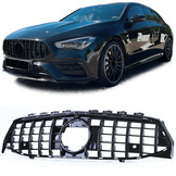 Grille - Mercedes CLA X118 vanaf 19 - Sport optiek - Zwart glans