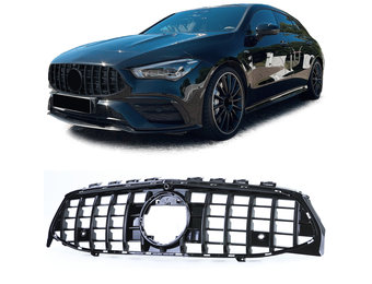 Grille - Mercedes CLA X118 vanaf 19 - Sport optiek - Zwart glans