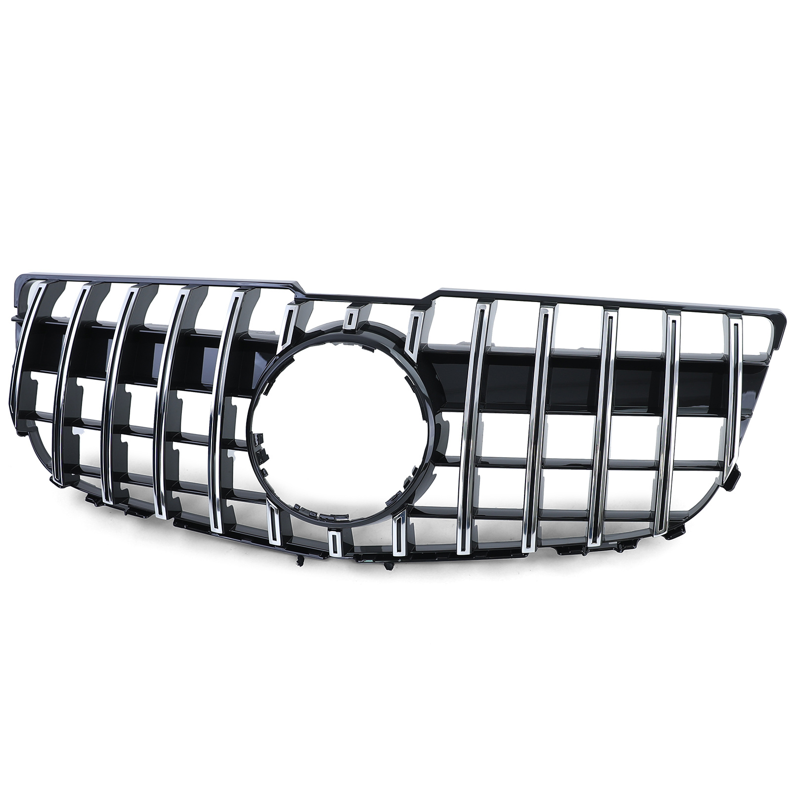 Radiateurgrill geschikt voor Mercedes GLK X204 Facelift 12-15 - Sport optiek - Zwart chroom