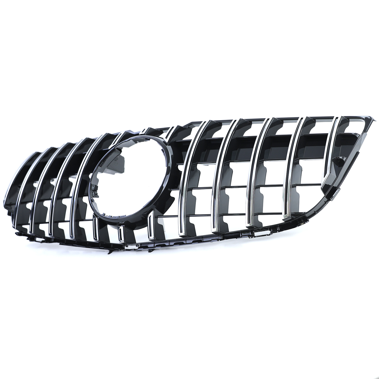 Radiateurgrill geschikt voor Mercedes GLK X204 Facelift 12-15 - Sport optiek - Zwart chroom