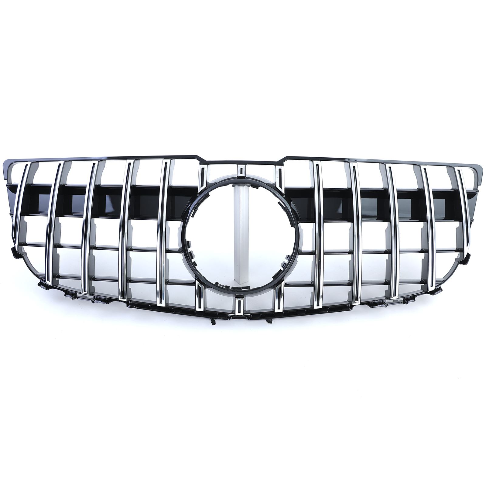 Radiateurgrill geschikt voor Mercedes GLK X204 Facelift 12-15 - Sport optiek - Zwart chroom