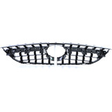 Radiateurgrill geschikt voor Mercedes GLK X204 Facelift 12-15 - Sport optiek - Zwart chroom
