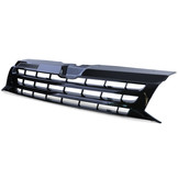 Radiateurgrill geschikt voor Volkswagen T5 Busje Facelift 09-15 - Badgeloos - ZWART GLANS