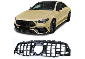 Grille geschikt voor Mercedes CLA C118 - Sport Optiek - Zwart Glans