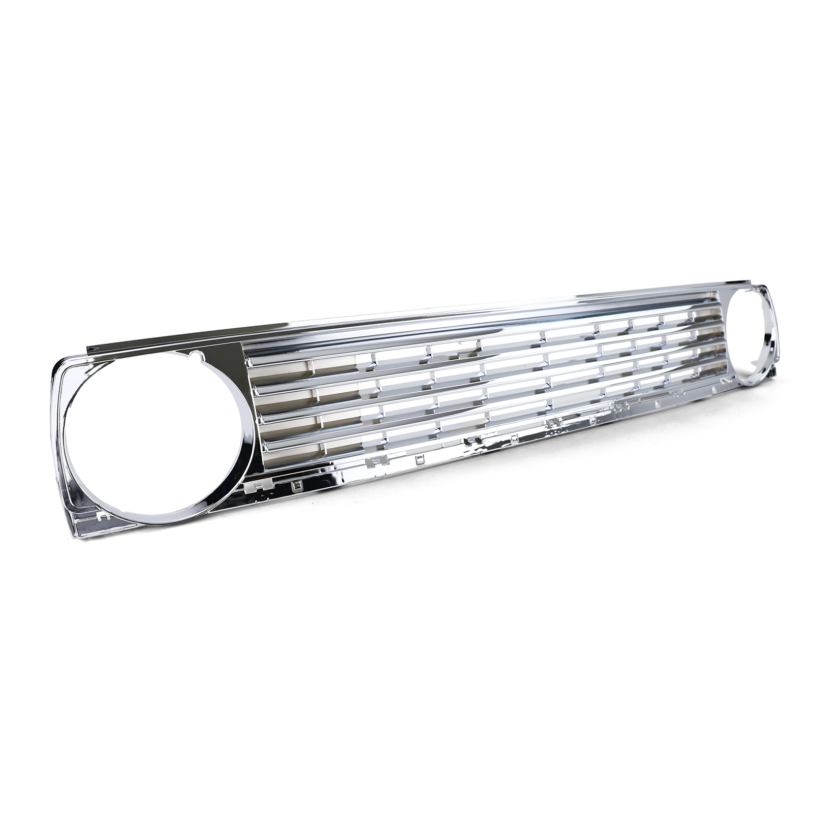 Radiateurgrill geschikt voor VW Golf 2 83-91 - Badgeloos, CHROOM, grillspoiler - 63x45x8cm
