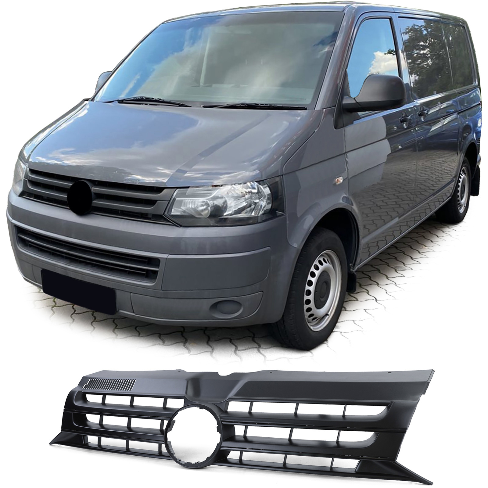 Radiateurgrill geschikt voor VW Bus T5 Facelift 09-15 - OEM-kwaliteit - Eenvoudig te installeren
