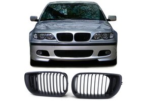 Radiateurgrille geschikt voor BMW 3 Serie E46 01-05 - Sport Rooster - Performance Zwart