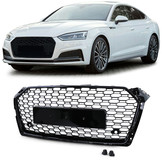 Radiateurgrill geschikt voor Audi A5 F5 16+ - sportieve look - glanzend zwart