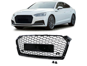 Radiateurgrill - Audi A5 F5 16+ - sportieve look - glanzend zwart