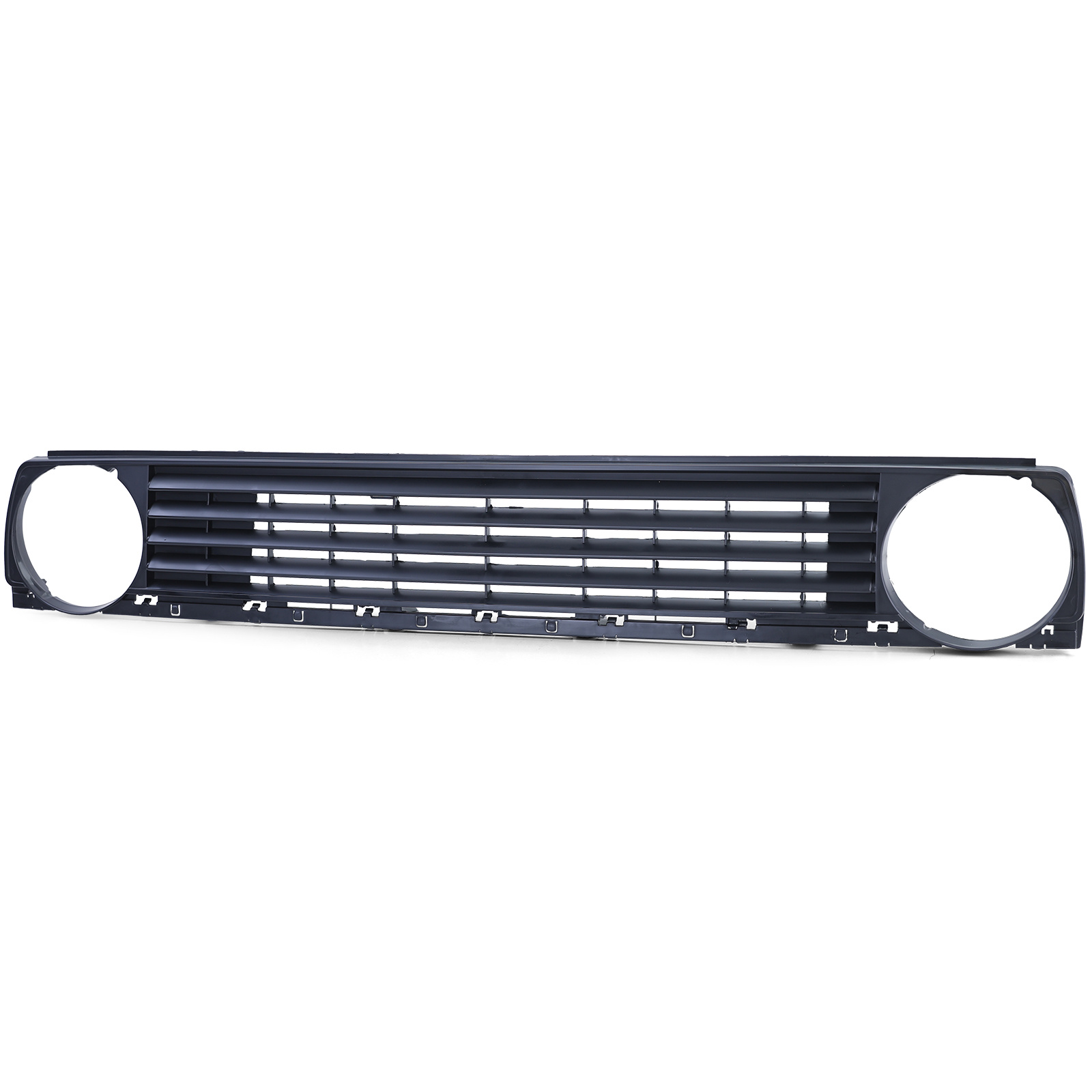 Radiateurgrill geschikt voor VW Golf 2 83-91 - Badgeloos - Spoiler + Zwart