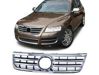 Radiateurgrill - VW Touareg 7L 02-06 - Zwart/Chroom - Topkwaliteit