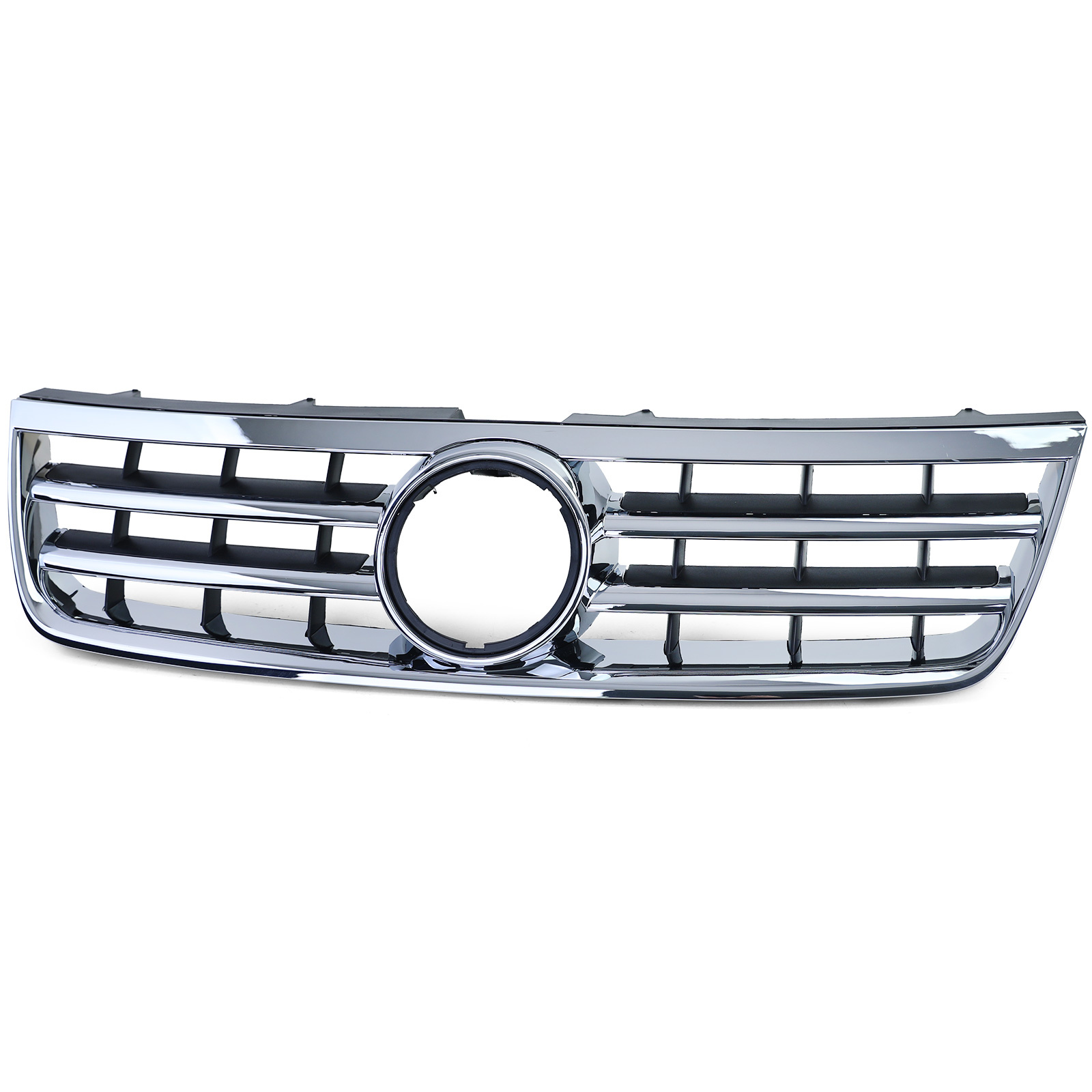 Radiateurgrill geschikt voor VW Touareg 7L 02-06 - Zwart/Chroom - Topkwaliteit