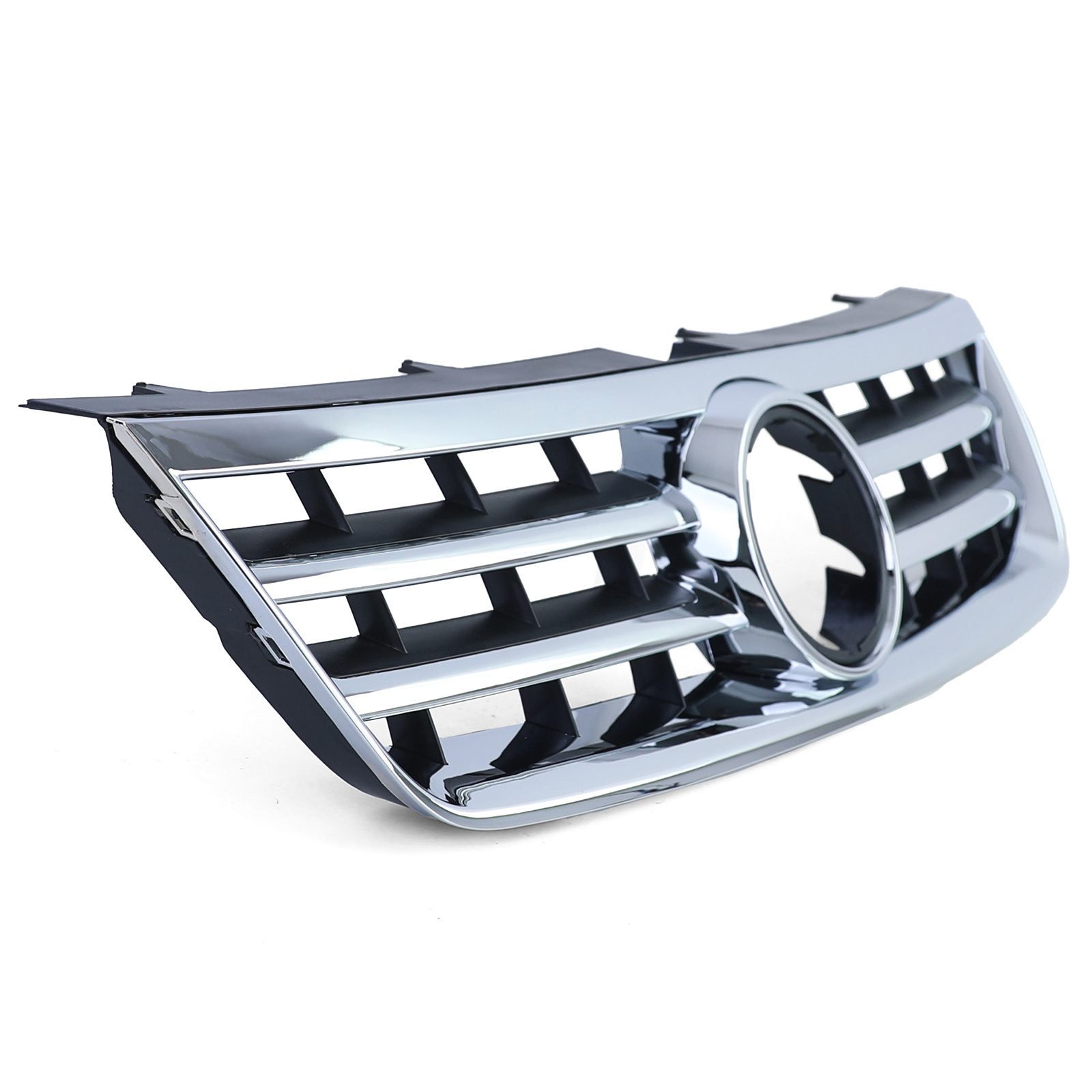 Radiateurgrill geschikt voor VW Touareg 7L 02-06 - Zwart/Chroom - Topkwaliteit