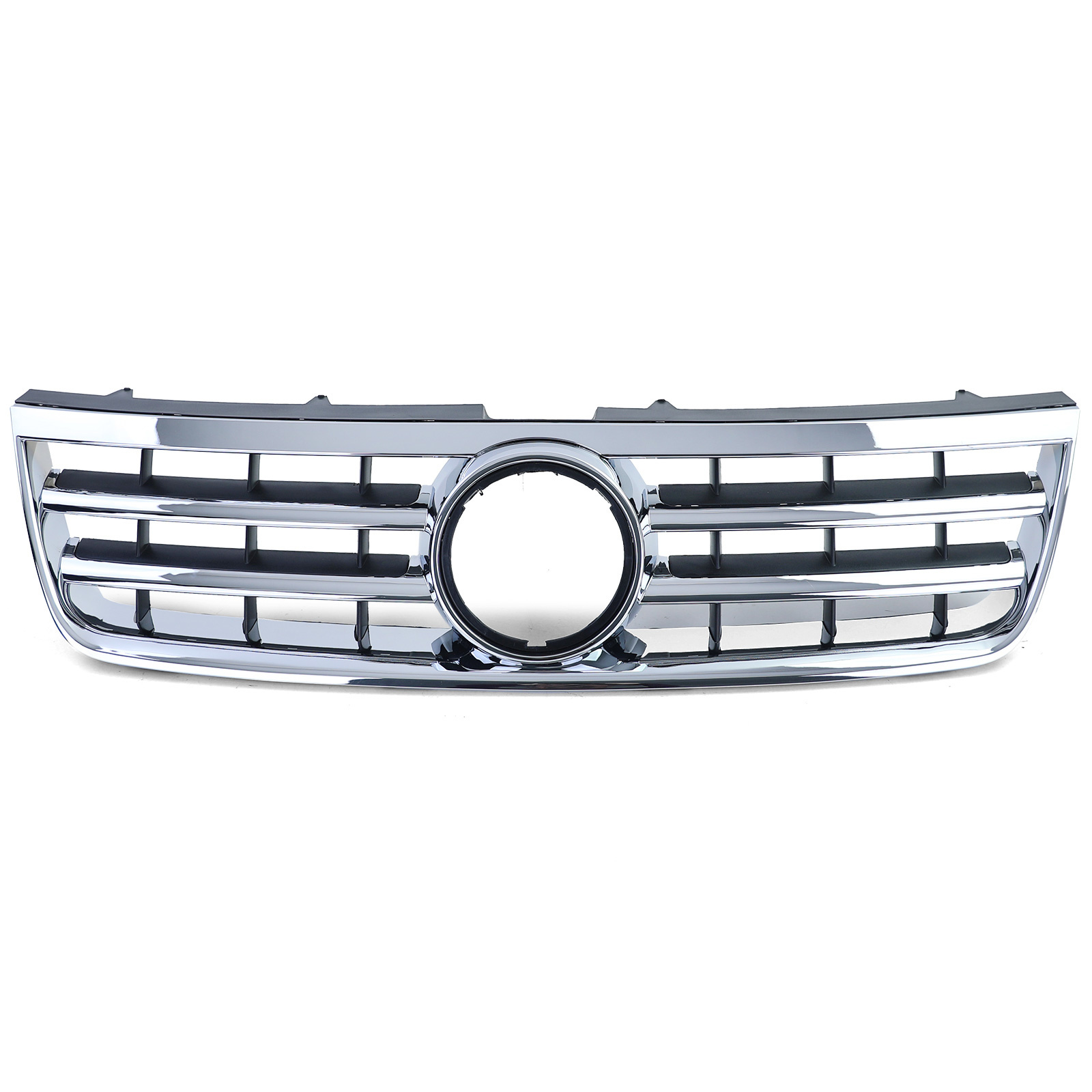 Radiateurgrill geschikt voor VW Touareg 7L 02-06 - Zwart/Chroom - Topkwaliteit