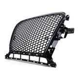 Radiateurgrill geschikt voor Audi Q5 8R 12-16 - Honingraat sportlook - Zwart glanzend