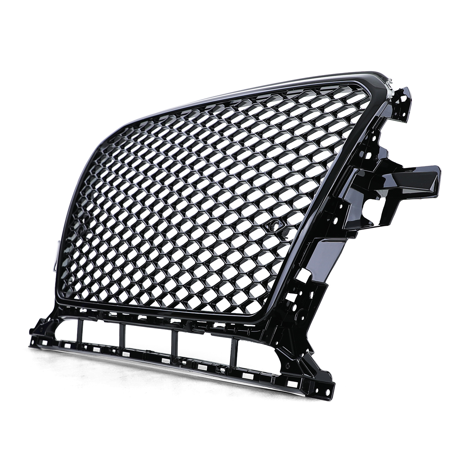Radiateurgrill geschikt voor Audi Q5 8R 12-16 - Honingraat sportlook - Zwart glanzend