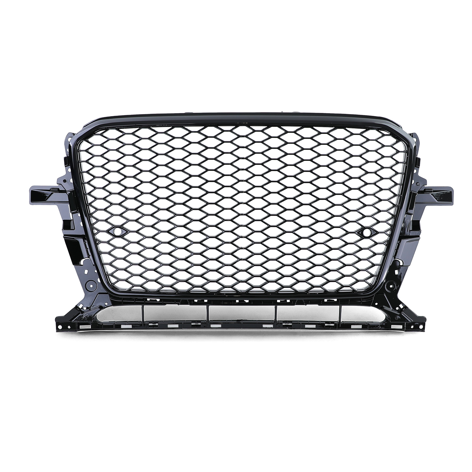 Radiateurgrill geschikt voor Audi Q5 8R 12-16 - Honingraat sportlook - Zwart glanzend