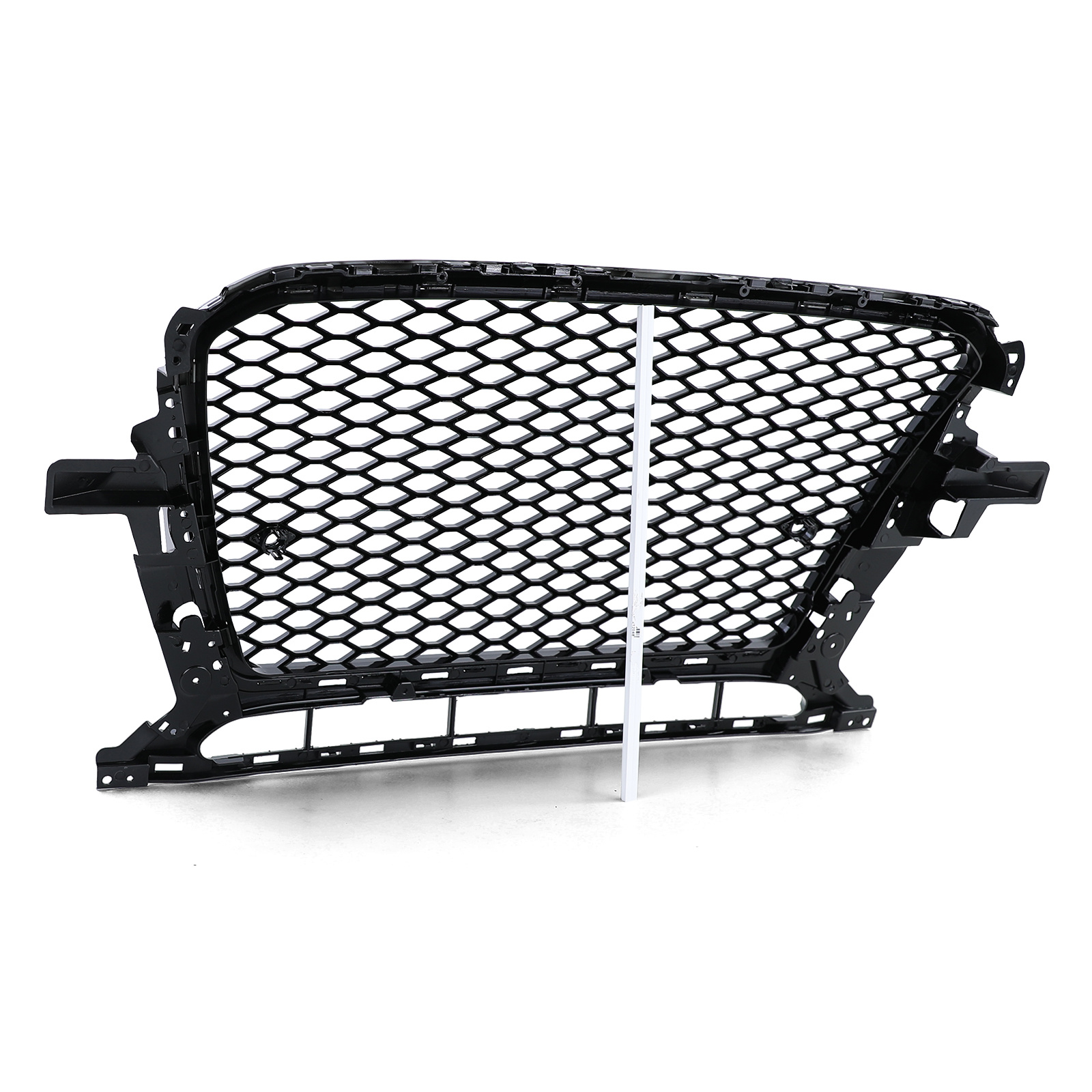 Radiateurgrill geschikt voor Audi Q5 8R 12-16 - Honingraat sportlook - Zwart glanzend