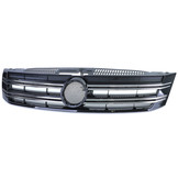 Radiateurgrill geschikt voor VW Tiguan 5N Facelift 11-18 - Zwart Glans Chroom - OEM-kwaliteit