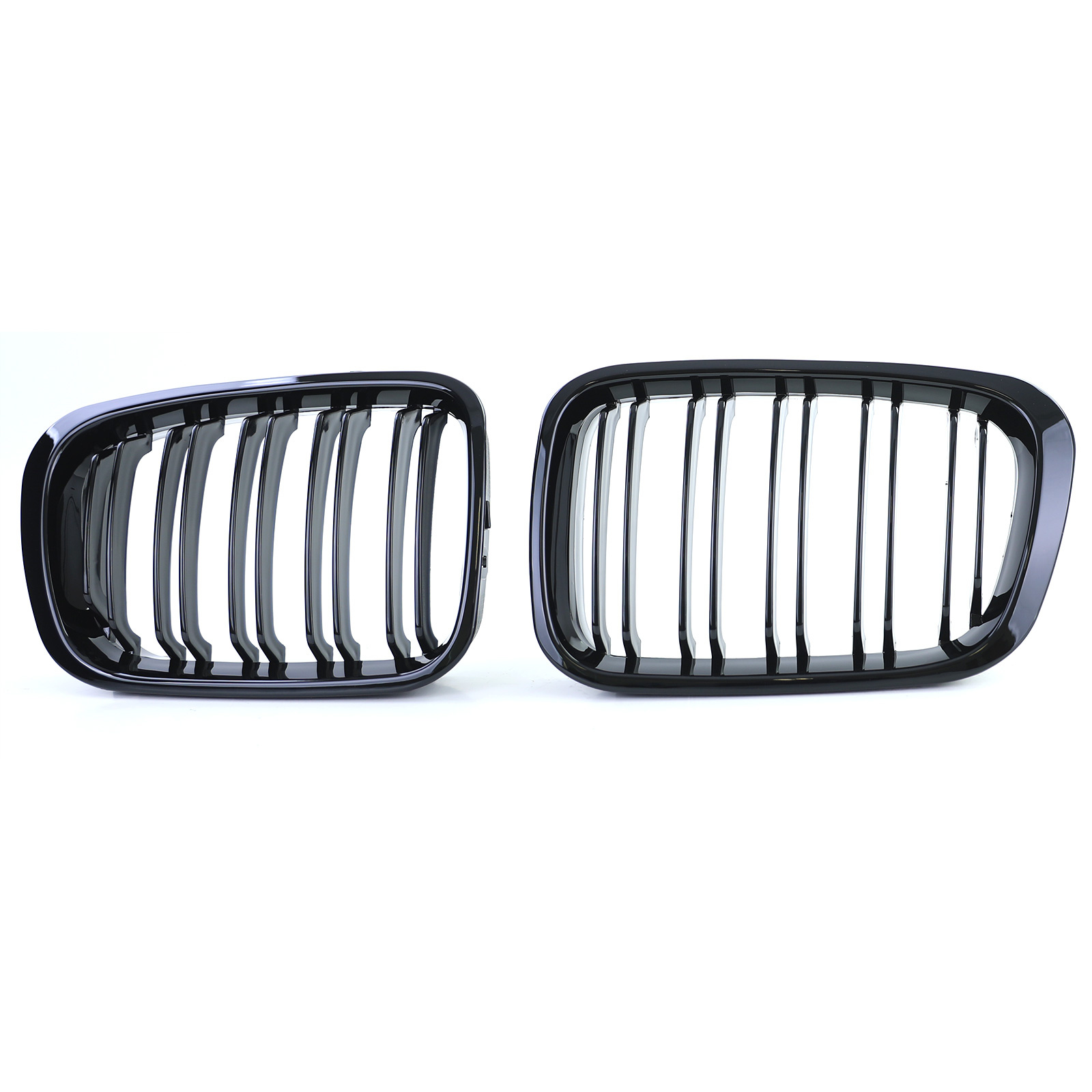 Radiateurgrille geschikt voor BMW E46 Limo Touring - dubbele stang - glans zwart