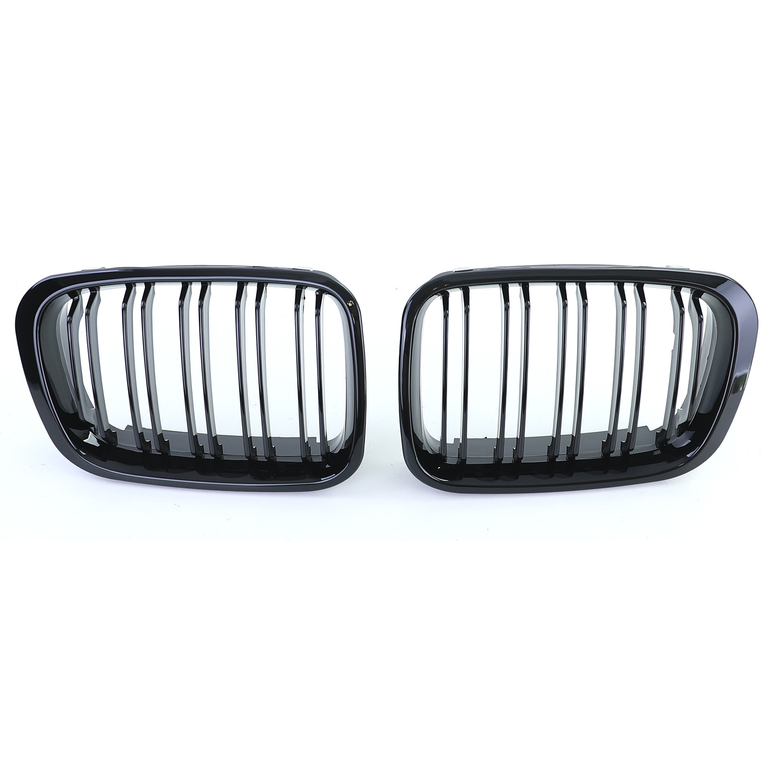 Radiateurgrille geschikt voor BMW E46 Limo Touring - dubbele stang - glans zwart